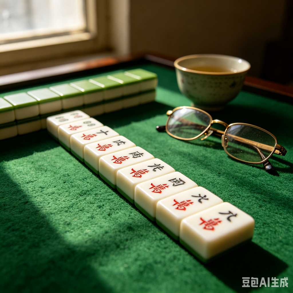 stylish text mahjong set