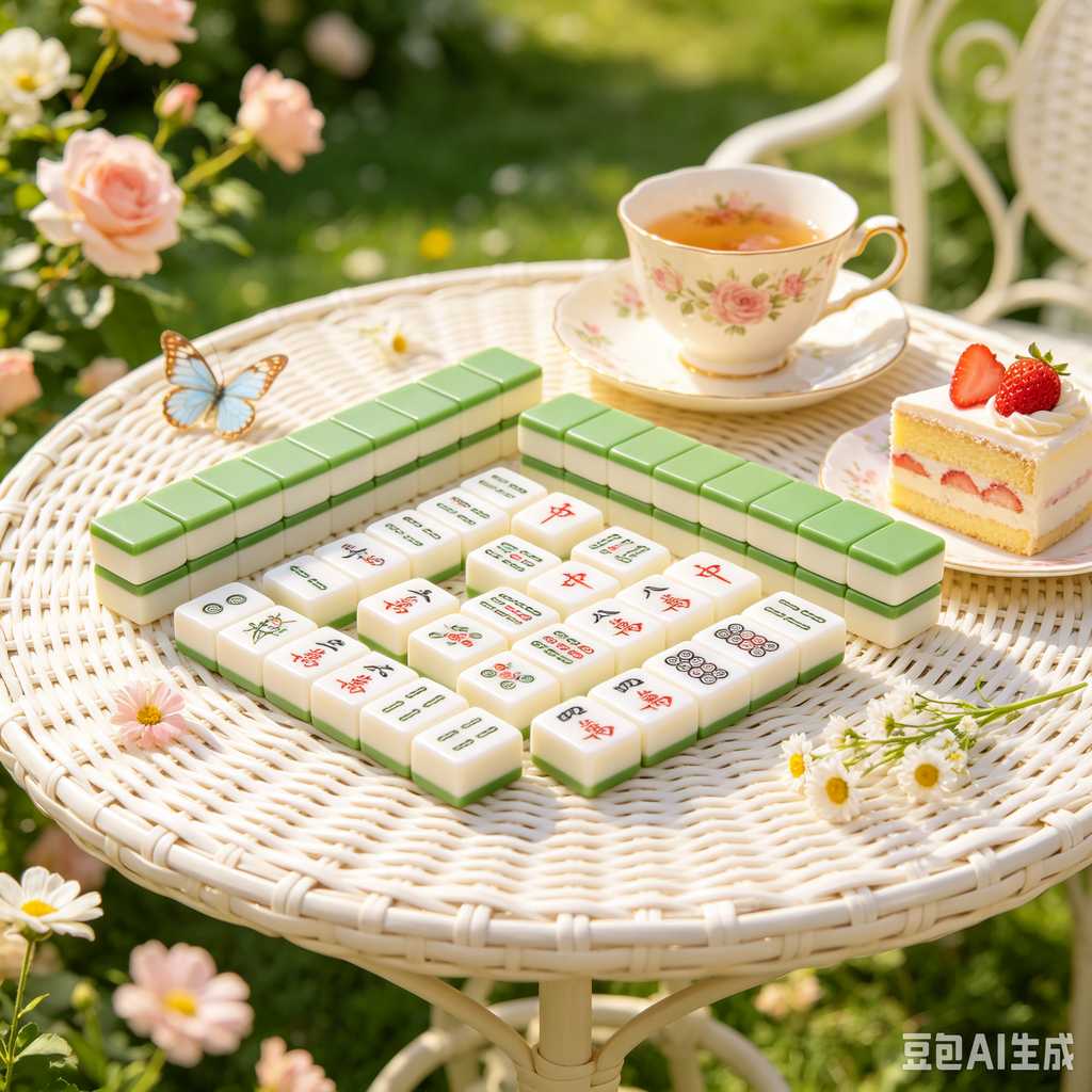 mini mahjong tiles keychain