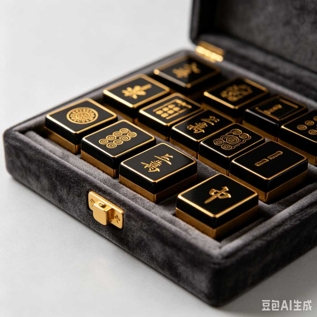 mahjong set with storage case