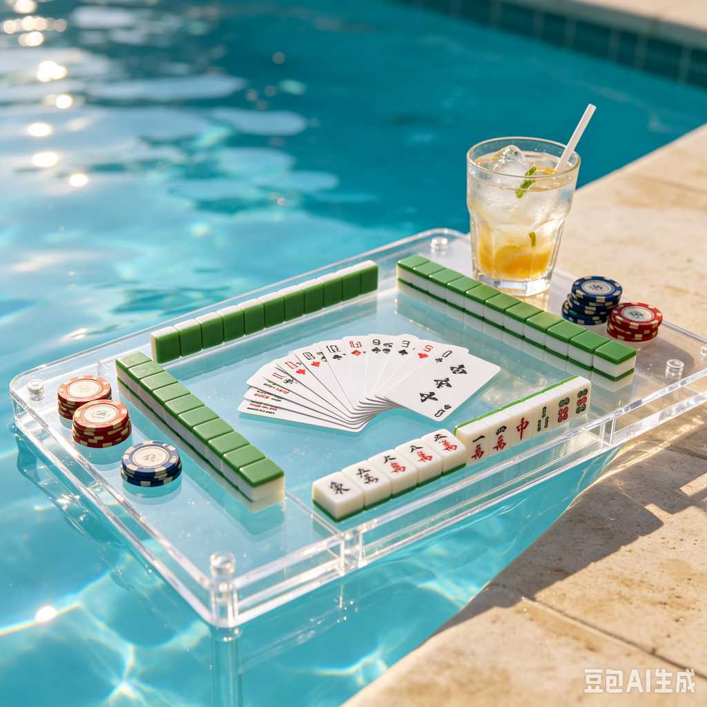 floral design mahjong set